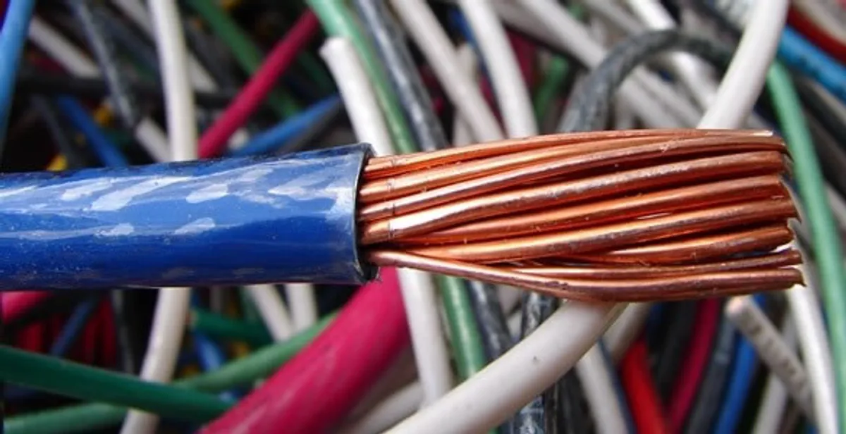 electrical wiring services showing exposed copper conductors and cable preparation in Savannah, GA